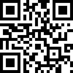 QR Code for the Alkaline Chunky Terrazzo Square Coasters, Set of 2 - Black and White